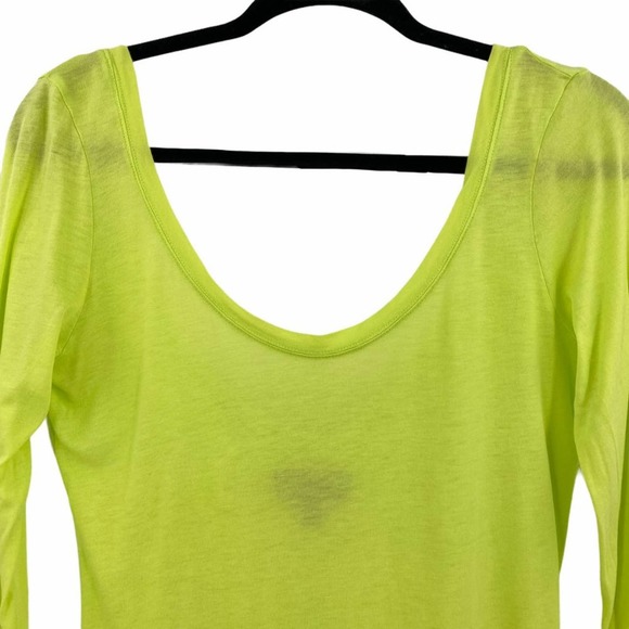 NEW Koral Lime Green Yellow Cool Down Top - Picture 2 of 13